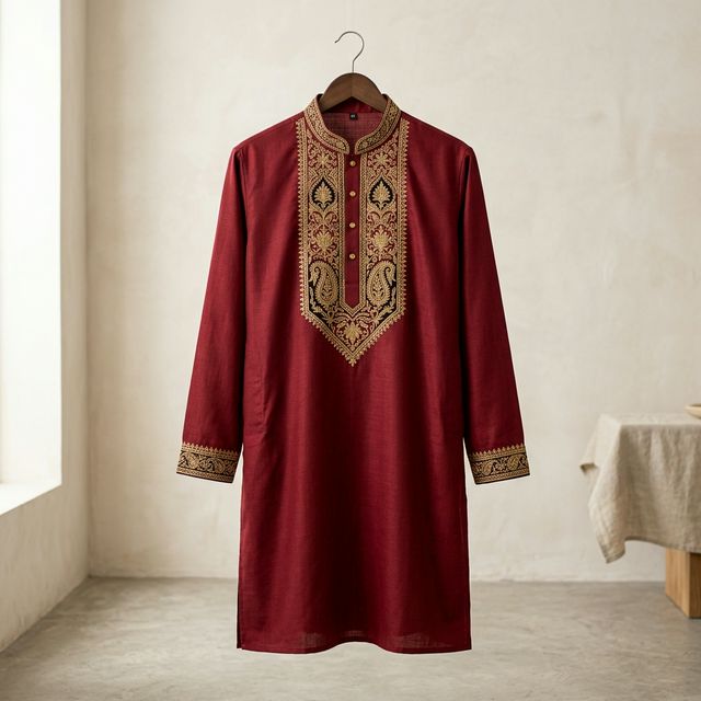 Classic Red Panjabi